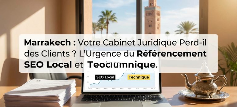 Marrakech : Votre Cabinet Juridique Perd-il des Clients ? L&rsquo;Urgence du Référencement SEO Local et Technique